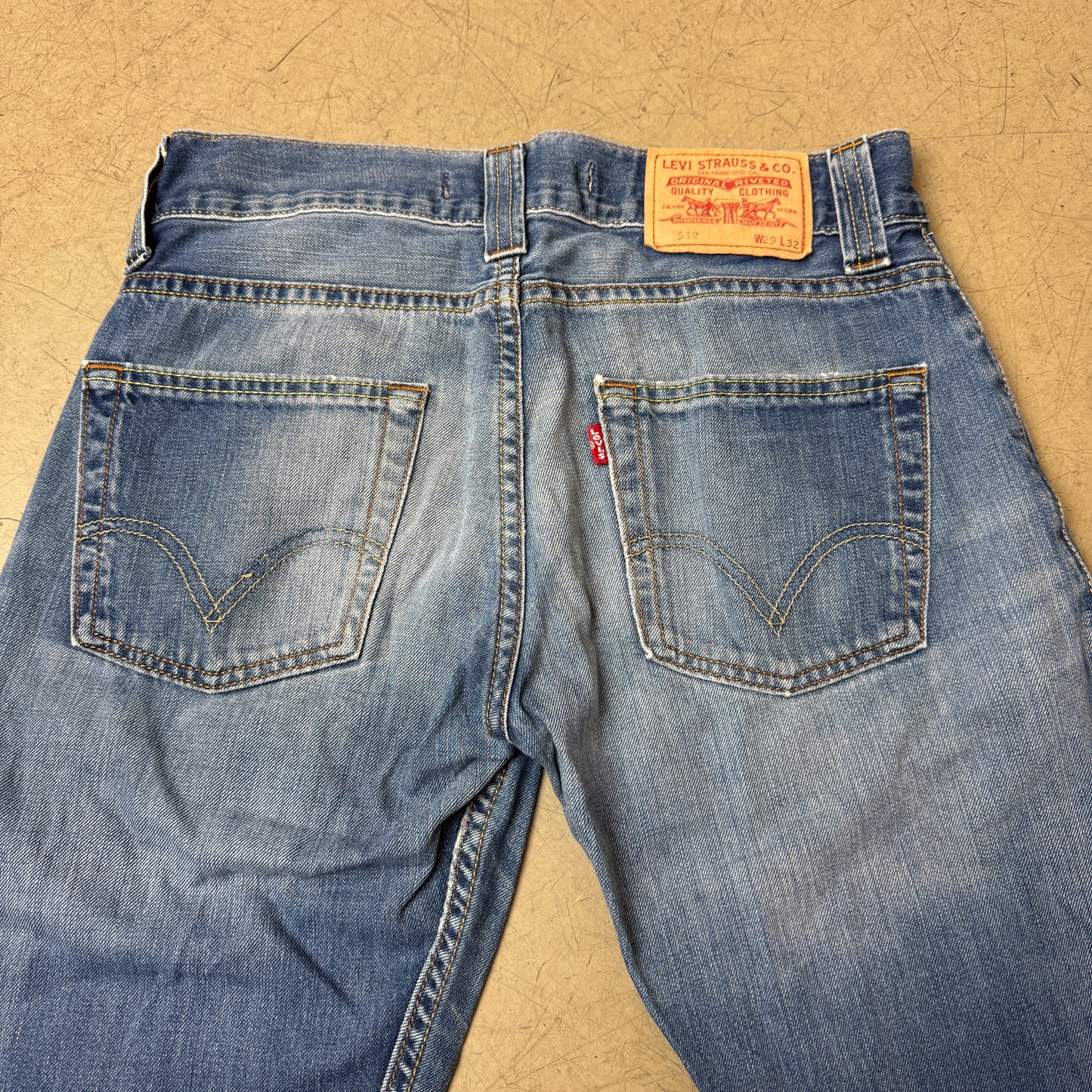 (M) Levi’s 512 Bootcut Jeanshose Flare Faded Blau W29/L32